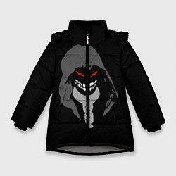 Куртка зимняя для девочки Disturbed, цвет: 3D-светло-серый