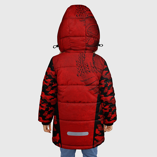 Зимняя куртка для девочки Камуфляж СССР / 3D-Черный – фото 4