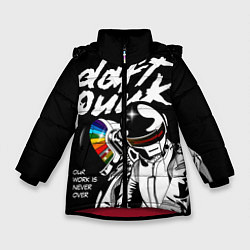 Куртка зимняя для девочки Daft Punk: Our work is never over, цвет: 3D-красный