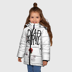 Куртка зимняя для девочки Dead by April, цвет: 3D-черный — фото 2