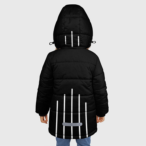 Зимняя куртка для девочки ХЛЕБ / 3D-Черный – фото 4