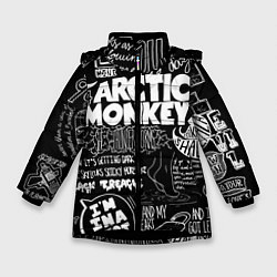 Куртка зимняя для девочки Arctic Monkeys: I'm in a Vest, цвет: 3D-черный