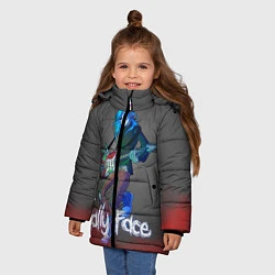 Куртка зимняя для девочки Sally Face: Rock Star, цвет: 3D-черный — фото 2
