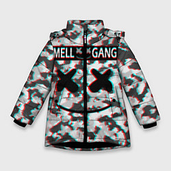 Куртка зимняя для девочки Mell x Gang, цвет: 3D-черный