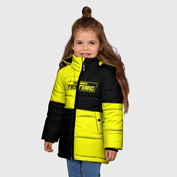 Куртка зимняя для девочки Testing ASAP Rocky, цвет: 3D-черный — фото 2