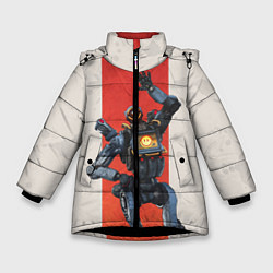Куртка зимняя для девочки Apex Legends: Pathfinder, цвет: 3D-черный