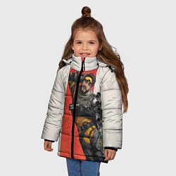 Куртка зимняя для девочки Apex Legends: Mirage, цвет: 3D-красный — фото 2