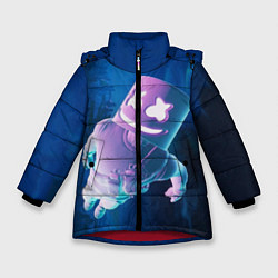 Куртка зимняя для девочки Marshmello Effect, цвет: 3D-красный