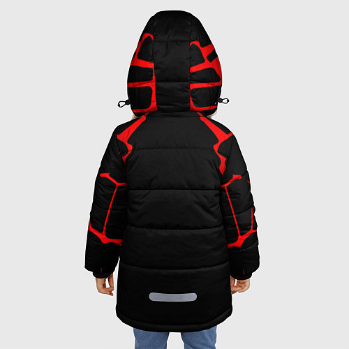 Зимняя куртка для девочки DOOM: Red Slayer / 3D-Черный – фото 4