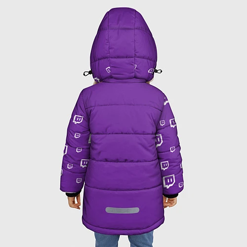 Зимняя куртка для девочки Twitch Streamer / 3D-Черный – фото 4