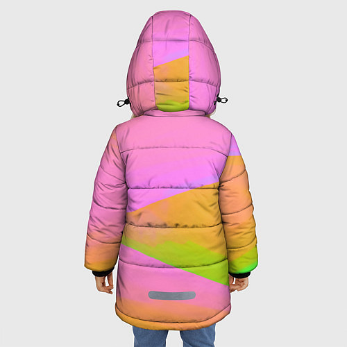 Зимняя куртка для девочки Billie Eilish: Pink Fashion / 3D-Черный – фото 4
