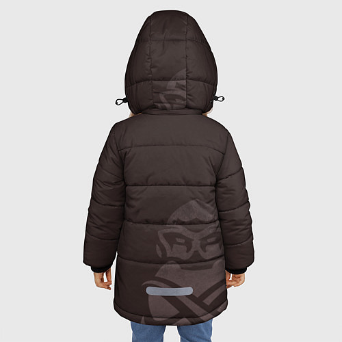 Зимняя куртка для девочки ENCE Esports / 3D-Черный – фото 4