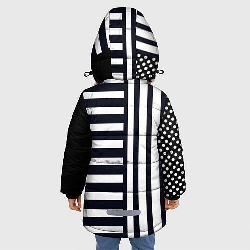 Зимняя куртка для девочки The Prodigy style / 3D-Черный – фото 4