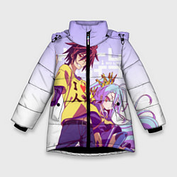 Куртка зимняя для девочки No Game No Life, цвет: 3D-черный