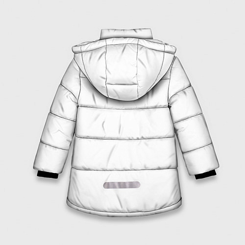 Зимняя куртка для девочки Бездомный бог / 3D-Светло-серый – фото 2