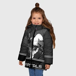 Куртка зимняя для девочки Washington Capitals: Mono, цвет: 3D-черный — фото 2
