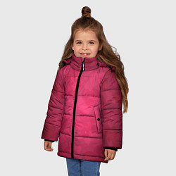 Куртка зимняя для девочки Любовь и счастье, цвет: 3D-черный — фото 2
