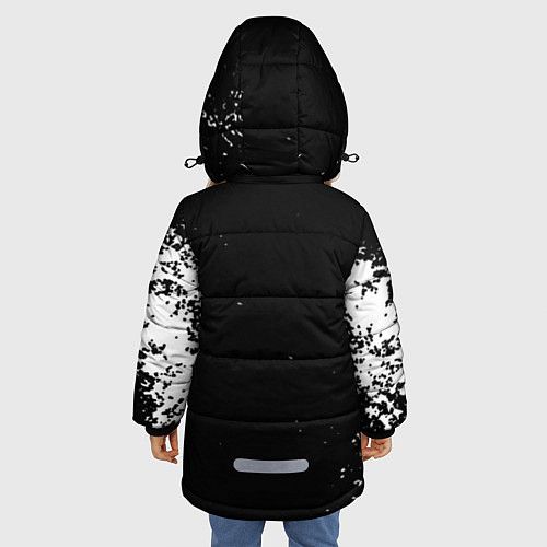 Зимняя куртка для девочки BTS ARMY / 3D-Черный – фото 4