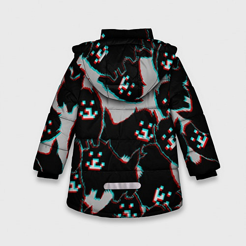 Зимняя куртка для девочки Undertale / 3D-Светло-серый – фото 2