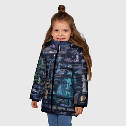 Куртка зимняя для девочки HOLLOW KNIGHT WORLD, цвет: 3D-светло-серый — фото 2