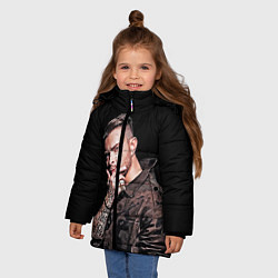 Куртка зимняя для девочки Егор Крид: Время не пришло, цвет: 3D-черный — фото 2
