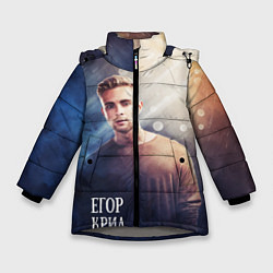Куртка зимняя для девочки Егор Крид: Слеза, цвет: 3D-светло-серый