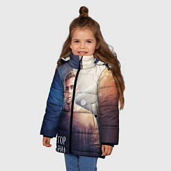 Куртка зимняя для девочки Егор Крид: Слеза, цвет: 3D-красный — фото 2