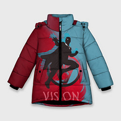 Куртка зимняя для девочки Vision Duo цвета 3D-черный — фото 1