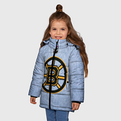 Куртка зимняя для девочки Boston Bruins: Hot Ice, цвет: 3D-красный — фото 2