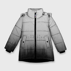 Куртка зимняя для девочки Death Stranding Лес, цвет: 3D-черный