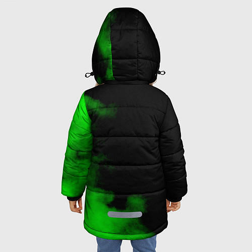 Зимняя куртка для девочки Ария / 3D-Черный – фото 4