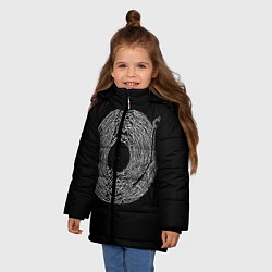 Куртка зимняя для девочки Joy Division, цвет: 3D-черный — фото 2