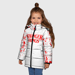 Куртка зимняя для девочки STRANGER THINGS, цвет: 3D-черный — фото 2