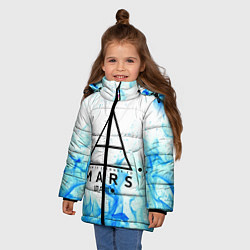 Куртка зимняя для девочки 30 SECONDS TO MARS, цвет: 3D-черный — фото 2