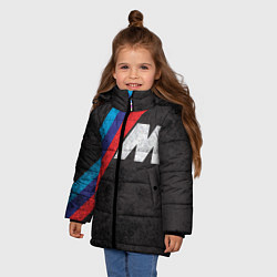 Куртка зимняя для девочки BMW 1, цвет: 3D-черный — фото 2