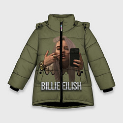 Куртка зимняя для девочки BILLIE EILISH, цвет: 3D-черный