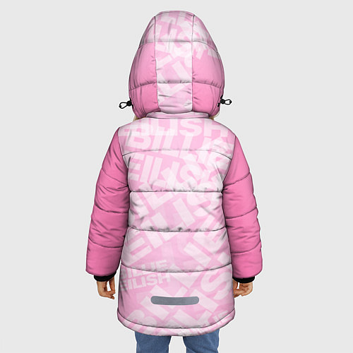 Зимняя куртка для девочки Billie Eilish: Pink Mood / 3D-Черный – фото 4