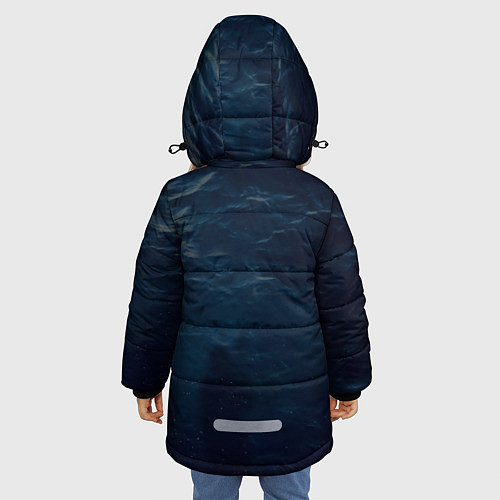 Зимняя куртка для девочки Billie Eilish: Ocean Eyes / 3D-Черный – фото 4