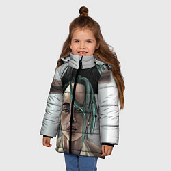 Куртка зимняя для девочки Билли Айлиш, цвет: 3D-красный — фото 2