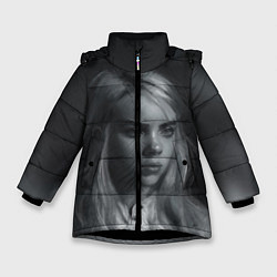 Куртка зимняя для девочки Billie Eilish, цвет: 3D-черный