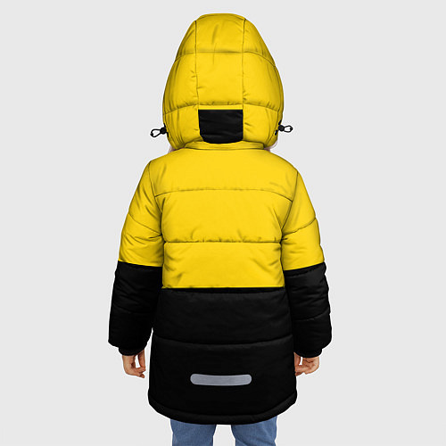 Зимняя куртка для девочки BILLIE EILISH: Yellow & Black / 3D-Черный – фото 4