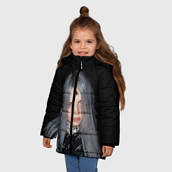 Куртка зимняя для девочки BILLIE EILISH с Пауком, цвет: 3D-черный — фото 2