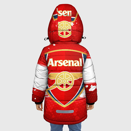 Зимняя куртка для девочки Arsenal / 3D-Красный – фото 4