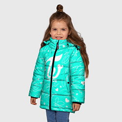Куртка зимняя для девочки TWICE АВТОГРАФЫ, цвет: 3D-черный — фото 2