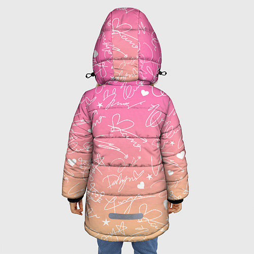 Зимняя куртка для девочки TWICE АВТОГРАФЫ / 3D-Черный – фото 4