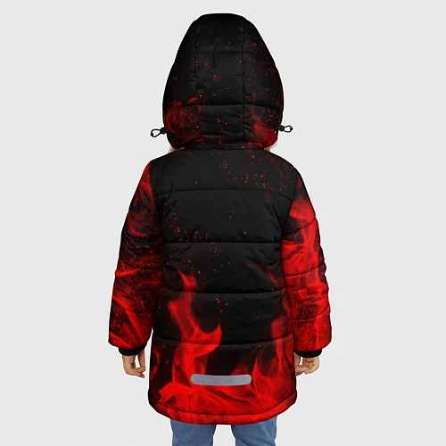 Зимняя куртка для девочки АлисА / 3D-Черный – фото 4