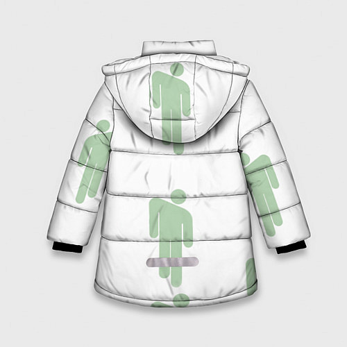 Зимняя куртка для девочки Billie Eilish / 3D-Светло-серый – фото 2