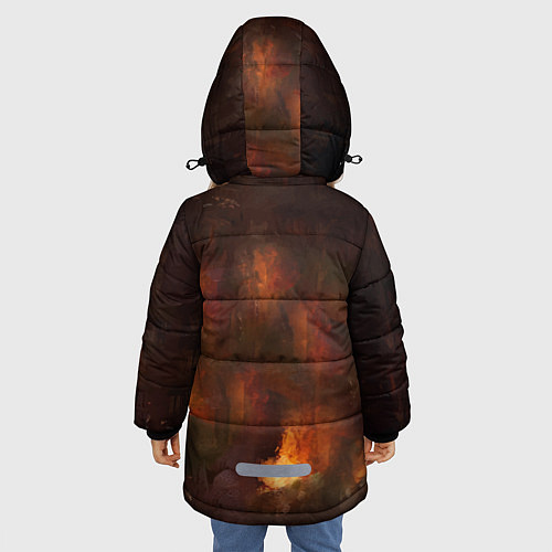 Зимняя куртка для девочки LINDEMANN: Skills in Pills / 3D-Черный – фото 4