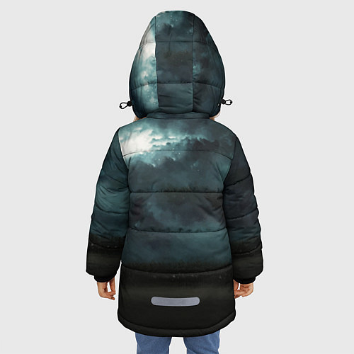 Зимняя куртка для девочки LINDEMANN: Skills in Pills / 3D-Черный – фото 4