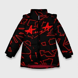 Куртка зимняя для девочки Алиса, цвет: 3D-красный